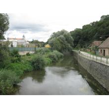 Žleby - pohled z mostu k nádraží